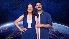 תום בוקעי וסמנטה פצינו במירוץ למיליון, צילום: משה נחמוביץ׳