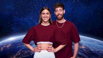 רון הורוביץ ומיטב זיו במירוץ למיליון, צילום: משה נחמוביץ׳