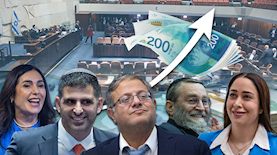 שכר חברי הכנסת, צילום: פלאש 90/ חיים גולדברג, אבשלום ששוני, יונתן זינדל, shutterstock