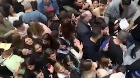 אלפים בתור לקרפור, צילום: מסך