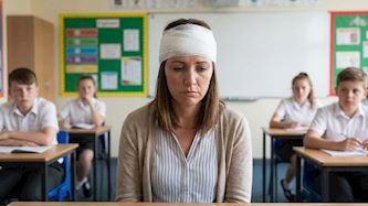 אלימות בית ספר, צילום: אילוסטרציית בינה מלאכותית