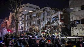 בניין שנהרס מטיל איראני בת"א, צילום: חיים גולדברג, פלאש 90