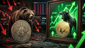 שוק הביטקוין, צילום: בינה מלאכותית