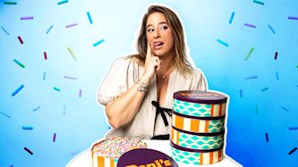 דניאל עמית ועוגת שוקולד, צילום: אינסטגרם/ eranswis