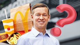 מנכל מקדונלדס טועם את האוכל, צילום: ויקיפדיה, shutterstock