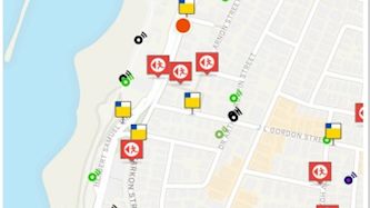 מיקומי המקלטים הציבוריים בישראל במוביט, צילום: Moovit