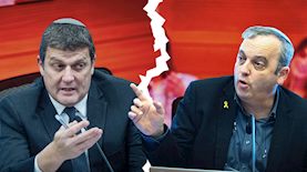 גלעד קריב ועמית הלוי, צילום: Yonatan Sindel/Flash90, Yonatan Sindel/Flash90