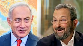 אהוד ברק ובנימין נתניהו, צילום: shutterstock, צילום  מסך מאקו