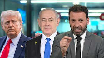 רביב דרוקר, בנימין נתניהו, דונלד טראמפ, צילום: shutterstock,  מסך ערוץ 13