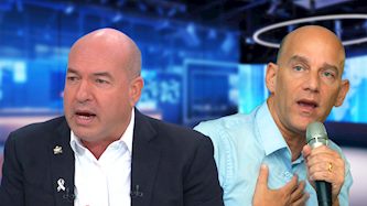 גיא פלג ואייל ברקוביץ׳, צילום: פלאש 90/ משה שי, מסך רשת 13