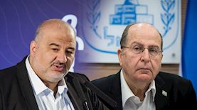 משה בוגי יעלון ומנסור עבאס, צילום: Tal Gal/Flash90, Yonatan Sindel/Flash90