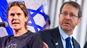 נשיא הרצוג ושקמה ברסלר, צילום: Yonatan Sindel/Flash90, Avshalom Sassoni/Flash90