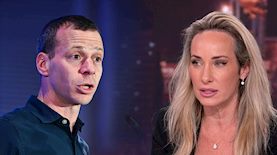 עמית סגל ומיקי לוין, צילום: Arie Leib Abrams/Flash90, X/ @mikilevin5