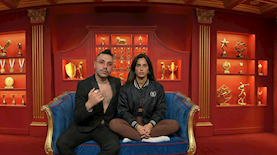 גל רובין ודניאל ציוני, צילום: מסך רשת 13, פרטי