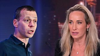 עמית סגל ומיקי לוין, צילום: Arie Leib Abrams/Flash90, X/ @mikilevin5