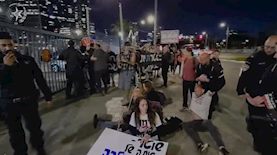 מחאה בתל אביב, צילום: דוברות המשטרה