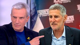 יאיר גולן, אברי גלעד, צילום: מסך ערוץ 12, Yonatan Sindel/Flash90