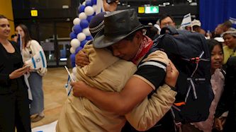 קהילת בני המנשה נחתו בישראל, צילום: מקסים דינשטיין עבור הסוכנות היהודית