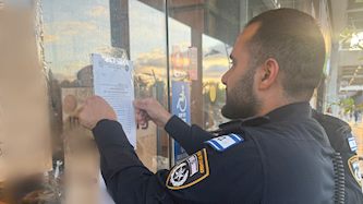 צו סגירה למסעדה, צילום: דוברות משטרת ישראל