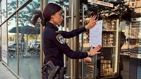 צו סגירה לאבולעפיה, צילום: דוברות משטרת ישראל