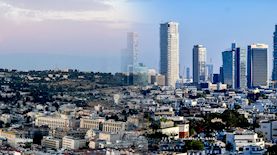 תל אביב, ירושלים, צילום: Chaim Goldberg/Flash90, Avshalom Sassoni/Flash90