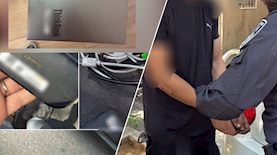 תיעוד מהפריצה לסט הצילומים, צילום: דוברות משטרת ישראל