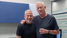 ינון מגל ובני גנץ, צילום: מסך @103FM באינסטגרם