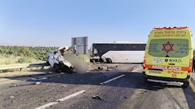 תיעוד מתאונת הדרכים הטרגית, צילום: תיעוד מבצעי מד"א