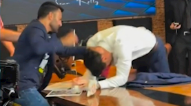 יוסף חדאד בתקרית אלימות, צילום: טוויטר יוסף חדאד