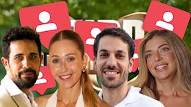 נועה מוזס, ארי גולדברג, ויקי חלימי ואסף ורד, צילום: מסך קשת 12, עידו נחליאלי