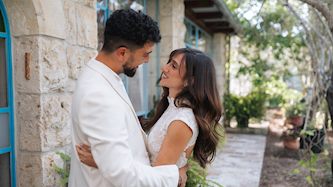 ענבל ביבי ורועי קורנבלום מתחתנים, צילום: דניאל ברץ