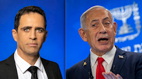 נתניהו ואלמוג בוקר, צילום: רן יחזקאל, יונתן זינדל/פלאש 90