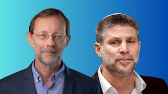 בצלאל סמוטריץ ומשה פייגלין, צילום: בינה מלאכותית, פלאש 90/ חיים גולדברג