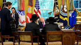 טראמפ עם רבנים, צילום: הבית הלבן