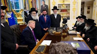 טראמפ עם רבנים, צילום: הבית הלבן