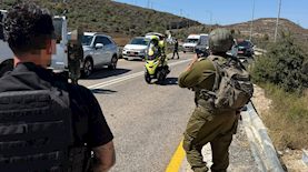 זירת הפיגוע בבנימין, צילום: דוברות מדא