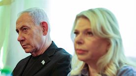 נתניהו ביבי ושרה, צילום: דוד כהן, פלאש 90