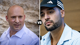 נפתלי בנט ומרדכי דוד, צילום: פלאש 90 / יונתן זינדל, חיים גולדברג