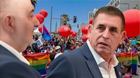 יואב סגלוביץ ומנסור עבאס, צילום: מייקל גילעדי/ פלאש 90