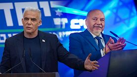 אביגדור ליברמן ויאיר לפיד, צילום: אבשלום ששוני, יונתן סינדל/Flash90