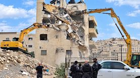הריסת בניין, צילום: רשות מקרקעי ישראל