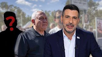 שרון גל וגדי איזנקוט, צילום: מסך i24news, יונתן סינדל/Flash90