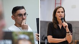 רום ברסלבסקי מיכל פעילן, צילום: יונתן זינדל אבשלום שושני פלאש 90