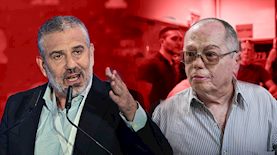 ינון מגל ואמנון אברמוביץ, צילום: אריה לייב אברמס, אבשלום ססוני / Flash90