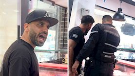 "מוחמד הגבר" לצד כוחות הפיקוח והאכיפה במהלך הביקורת, צילום: מסך טיקטוק @batyam_city