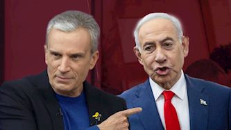 אברי גלעד ובנימין נתניהו, צילום: מסך ערוץ 12, חיים גולדברג פלאש 90