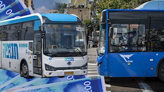 ברת האוטובוסים תנופה ודן, צילום: אבשלום ששוני, חיים גולדברג /פלאש 90