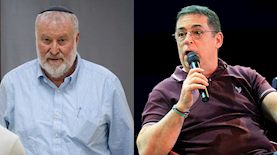 אביחי מנדלבליט ובן כספית, צילום: חיים גולדברג, משה שי /פלאש90