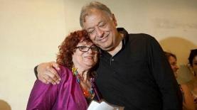 דליה מרוז ז"ל עם המנצח זובין מהטה, במסיבת הפרידה מהפילרמונית, בשנה שעברה (צילום: באדיבות מקסים ריידר), צילום: צילום: מקסים ריידר